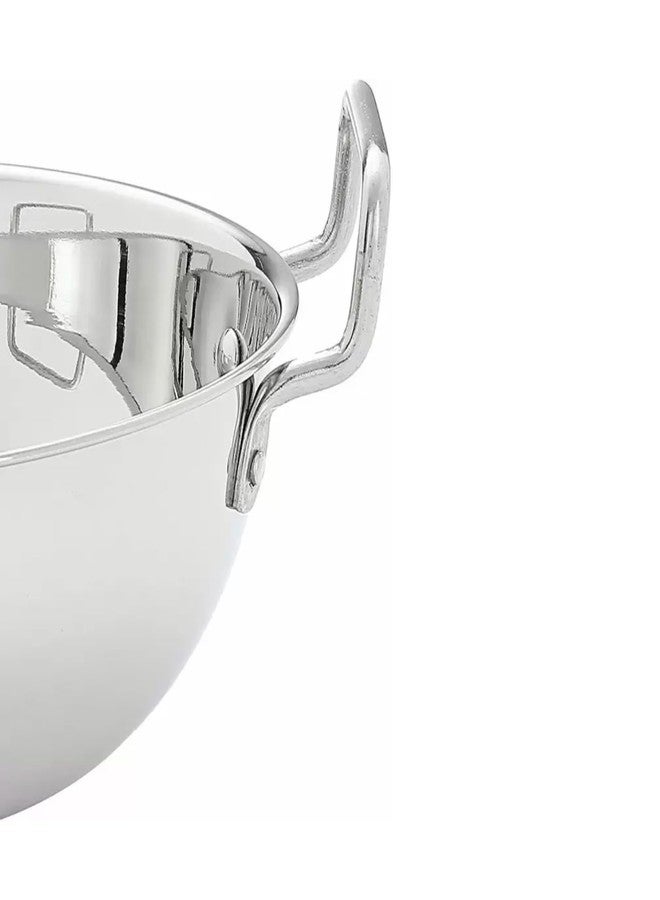 Sprucezone Magic Stainless Steel Kadhai Kadai for Cooking/Serving Kadhai (Stainless Steel, Non-Stick, Induction Bottom) (2 L Capacity) - Image 3